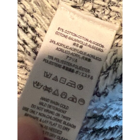 Free people cream gray motions knit cardigan sweater boho XS classic $98 - Picture 6 of 8